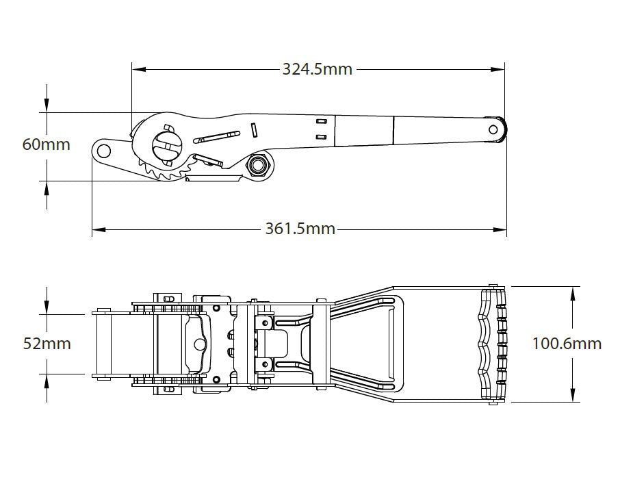 180 Pieces 50mm 5000kg ERGO Ratchet Strap Claw Hooks - 10 METRES (1 Pallet) - ukratchetstraps.com