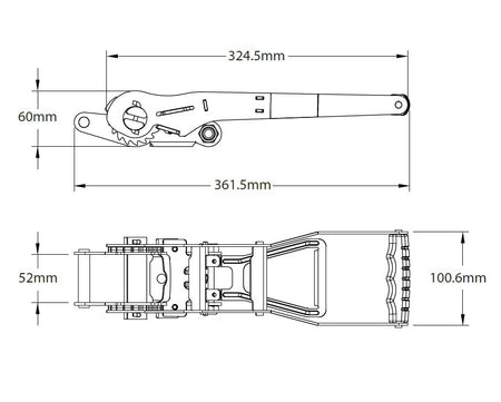 240 Pieces 50mm 5000kg ERGO Ratchet Strap Claw Hooks - 8 METRES (1 Pallet) - ukratchetstraps.com