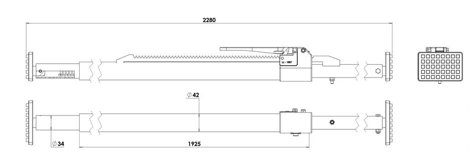 Cargo Stay (2256mm to 2648mm) - ukratchetstraps.com